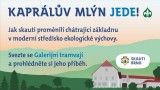 Galerijní tramvaj v Brně hostí v dubnu informace o Kaprálově mlýně, mezinárodní skautské základně 